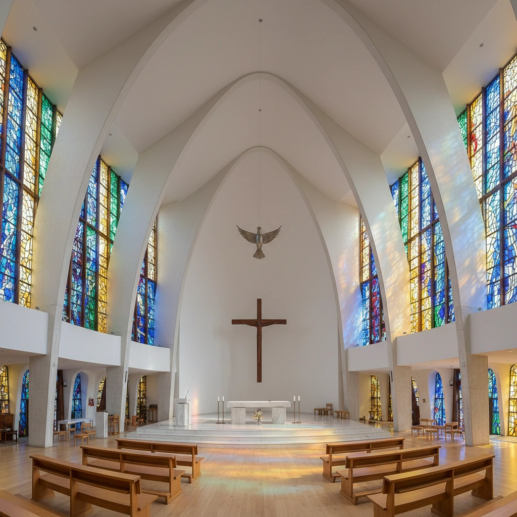 Interior de uma igreja — foto de santuário