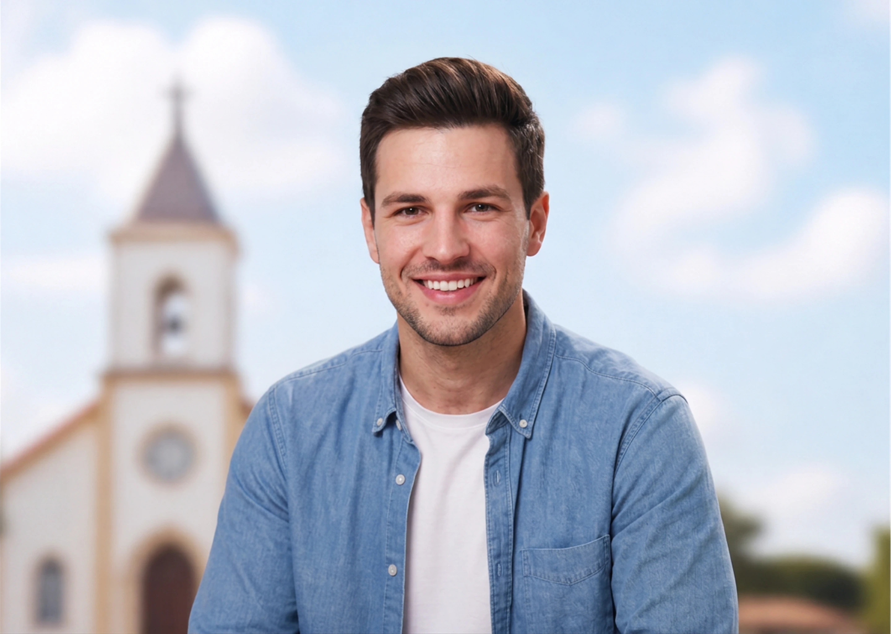Noiva com buquê em cerimônia religiosa